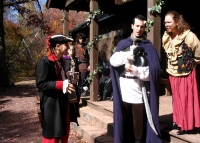 Bartimus, Bromius, and Annabelle in Front of Inn